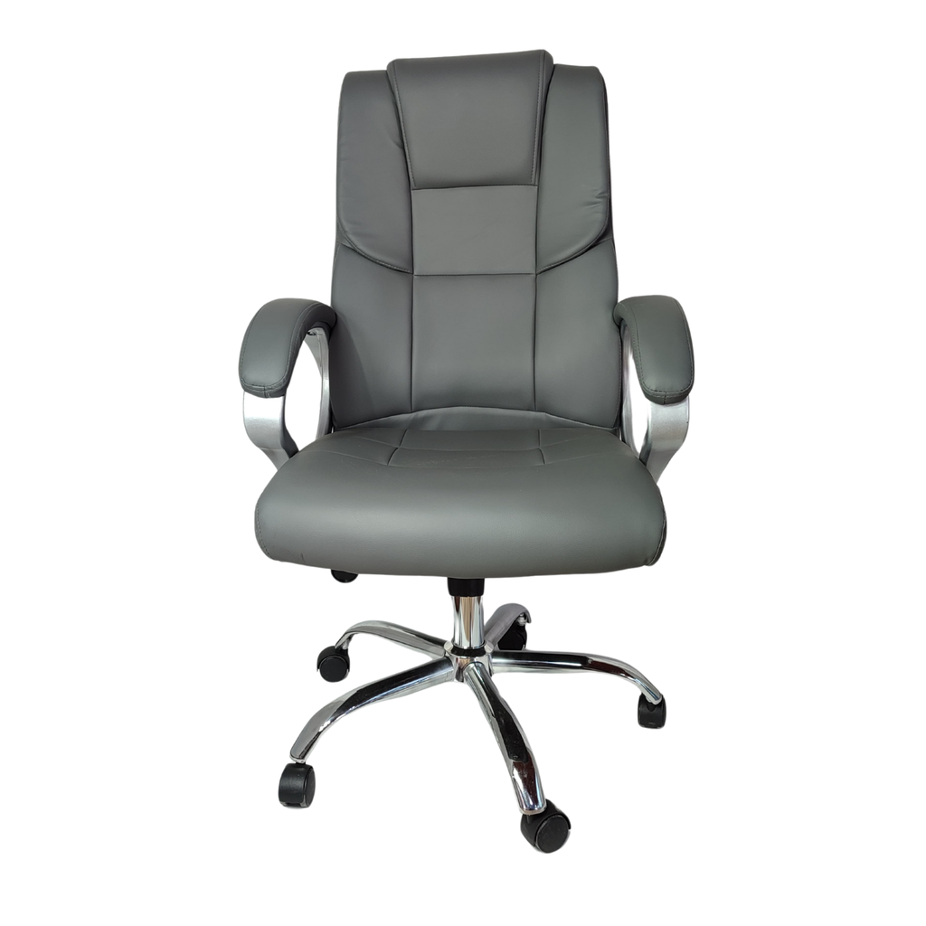 Silla De Oficina Elegante En Cuero Noveno