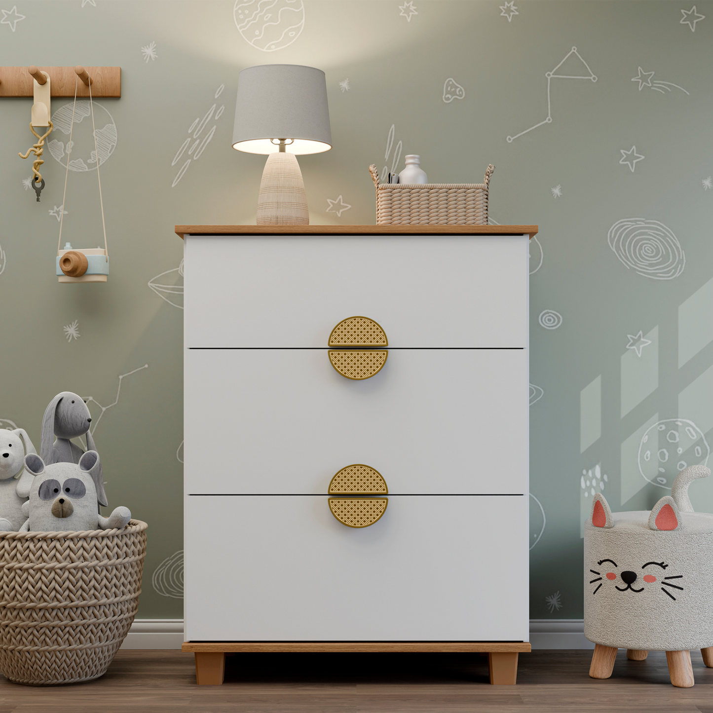 Cómoda Multi 3 Cajones Rustic Premiun