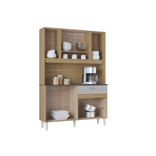 Alacena Coral 8P Auxiliar De Cocina En Madera MDP