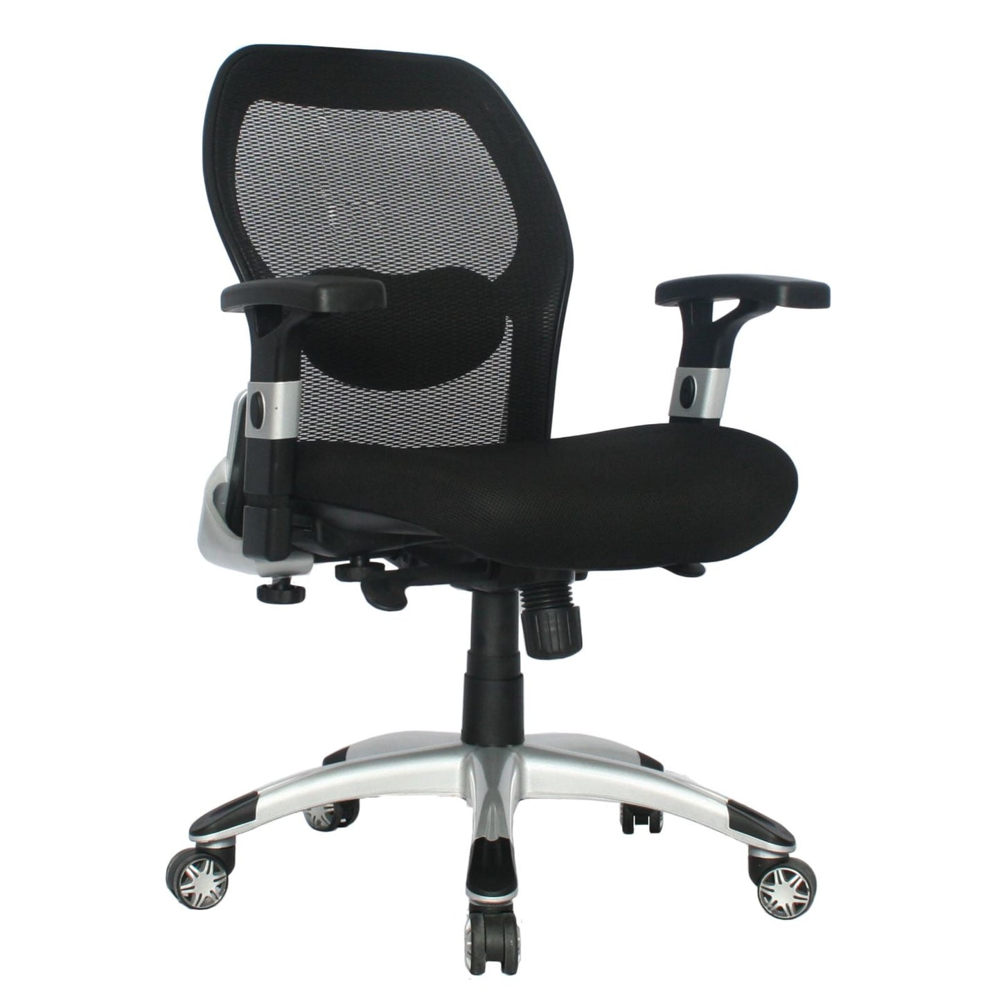 Silla Presidente Cairo Base Nylon Gris Cabecero Graduable