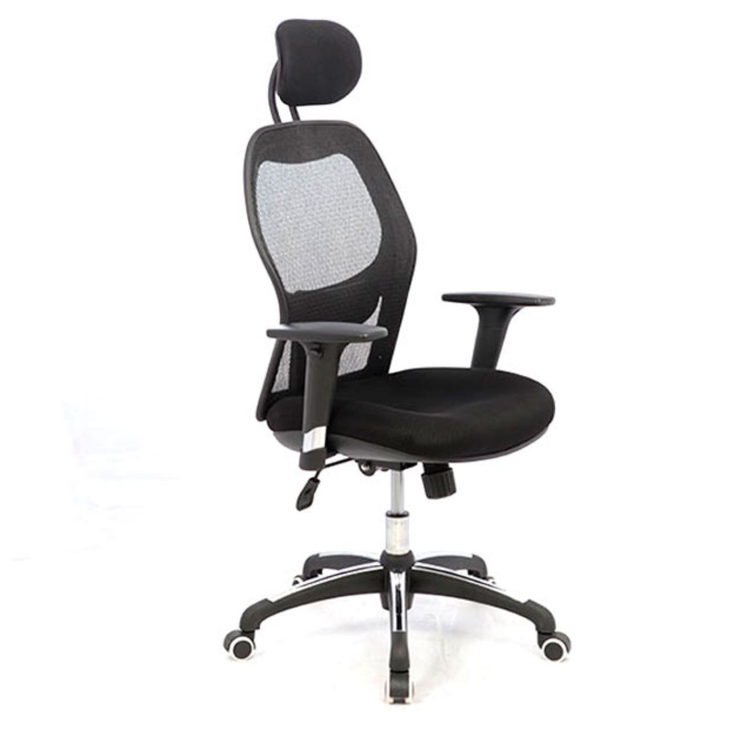 Silla Presidente Paris Brazos Graduable En Altura Malla Poliester