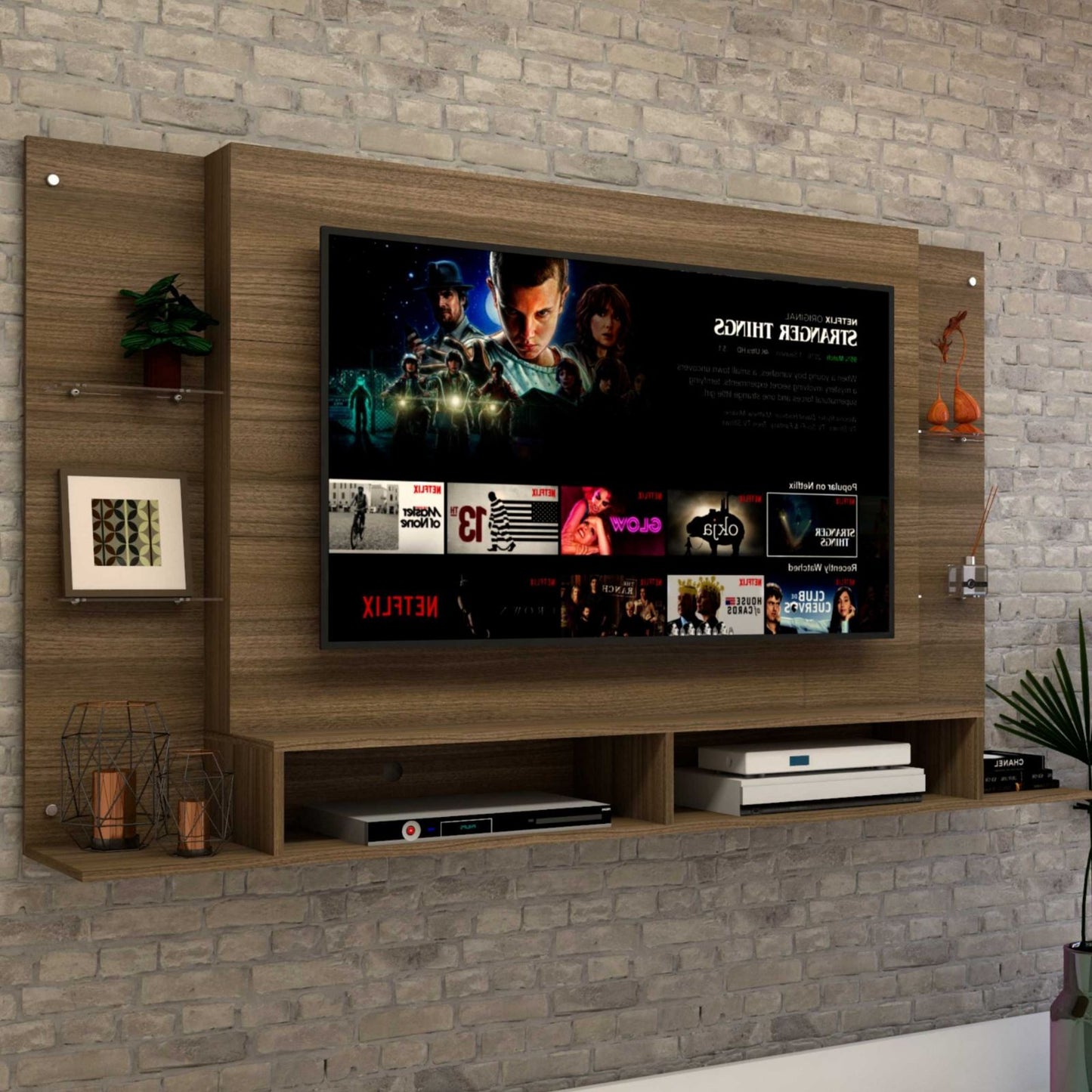 Panel De Tv En Madera Braga 60 Pulgadas