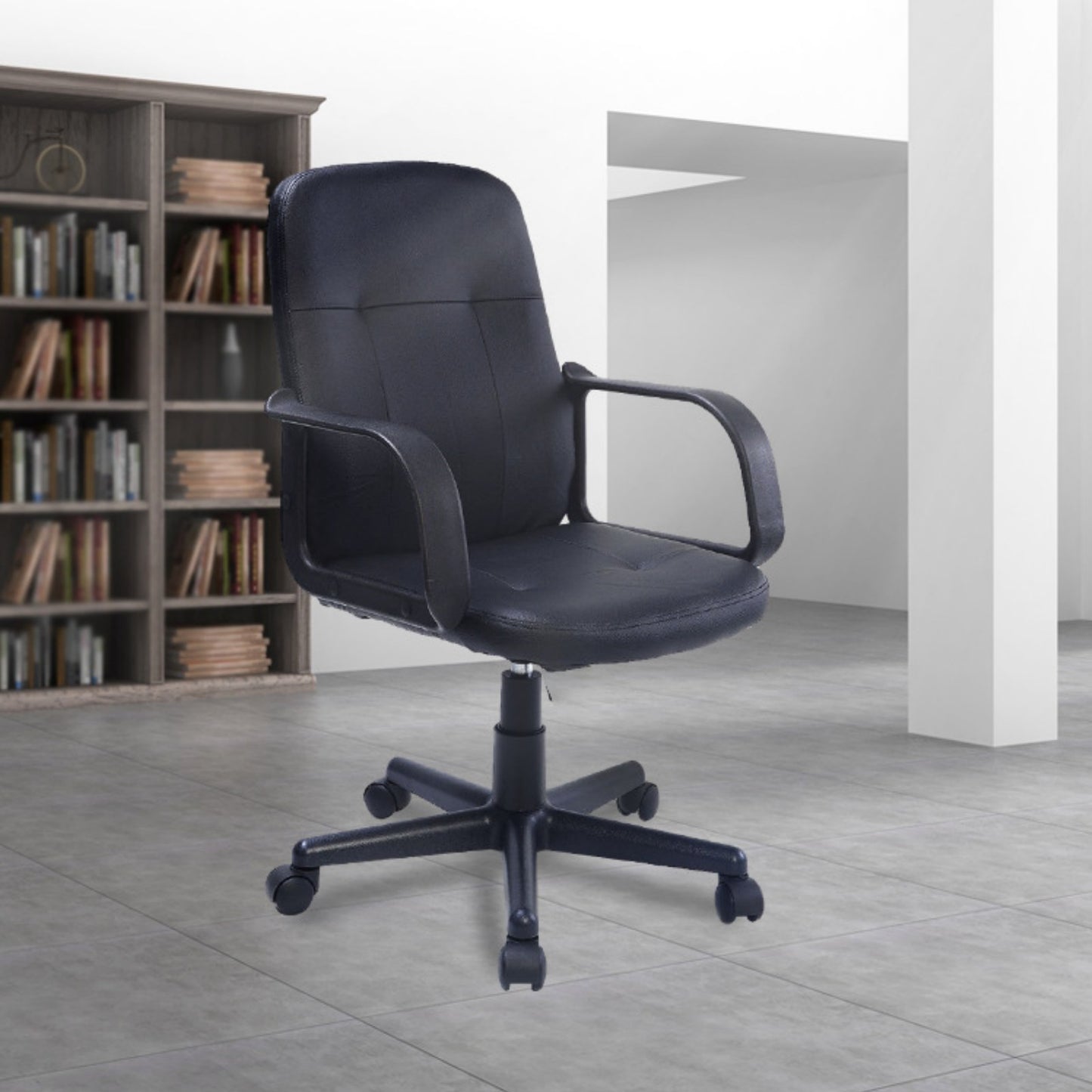 Silla De Oficina Basic Agata En Cuero PU