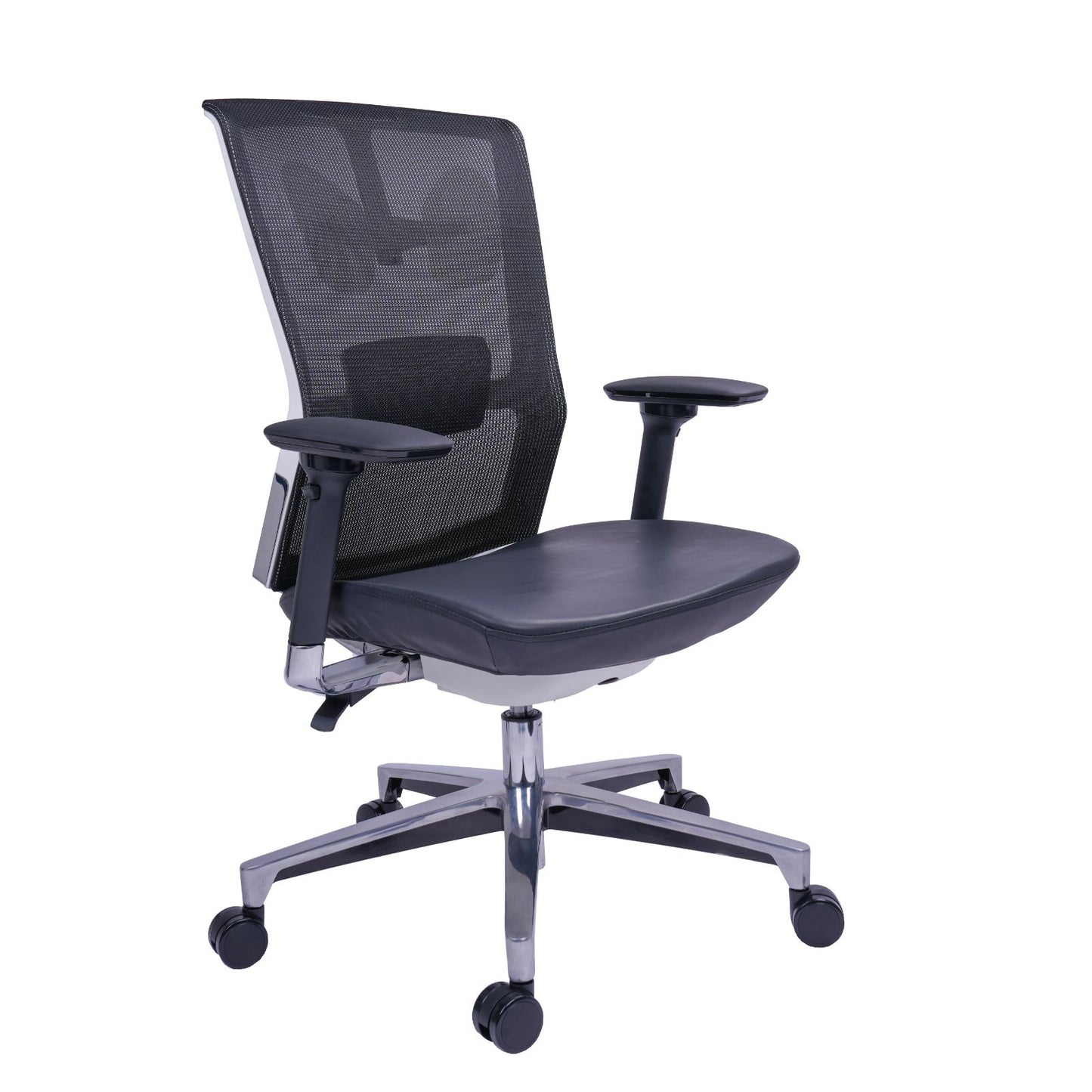 Silla Gerente Dallas Asiento En Cuero Sintético Sin Cabecero