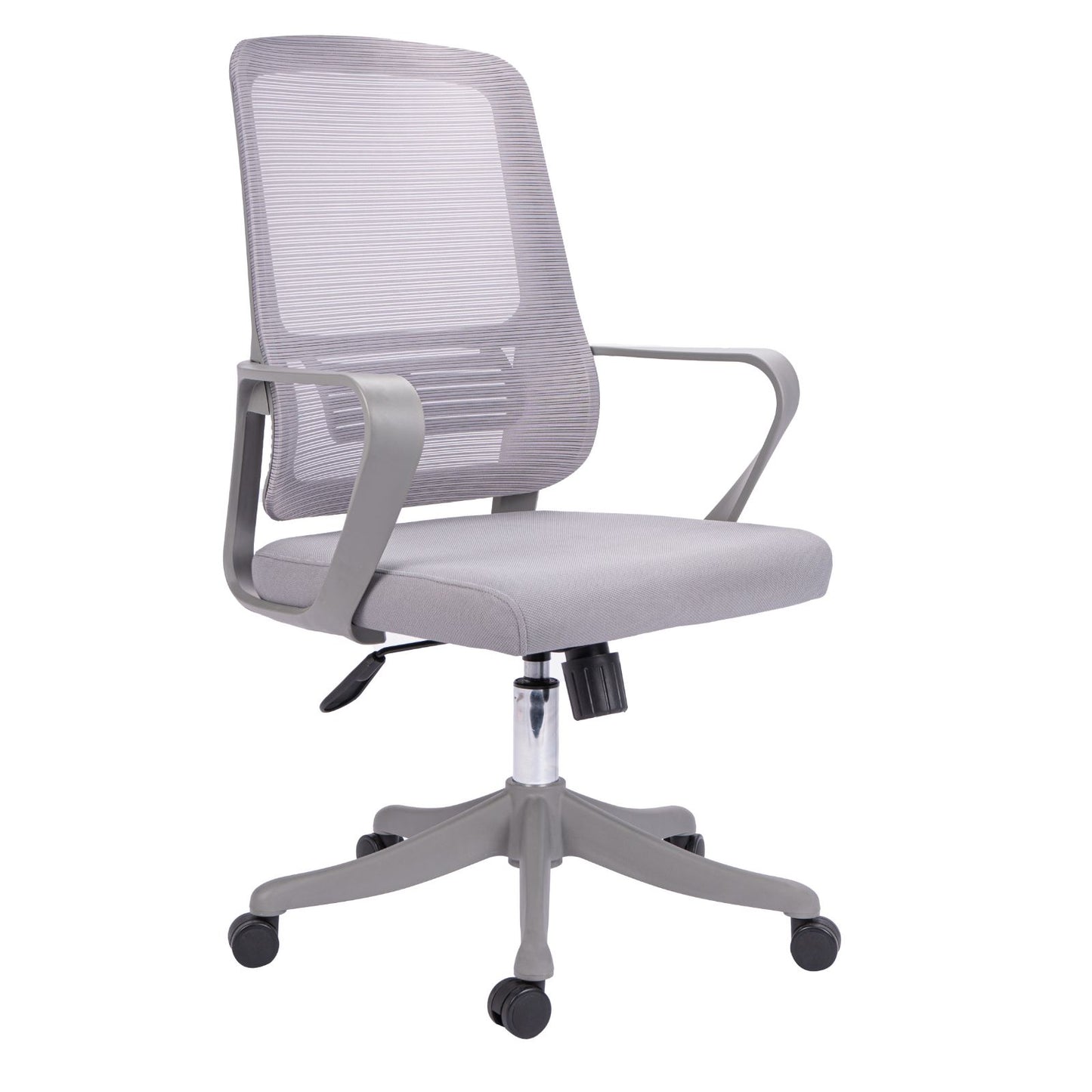 Silla Gerente Montecarlo #2 Brazos Fijos Graduable En Altura Sin Cabecero