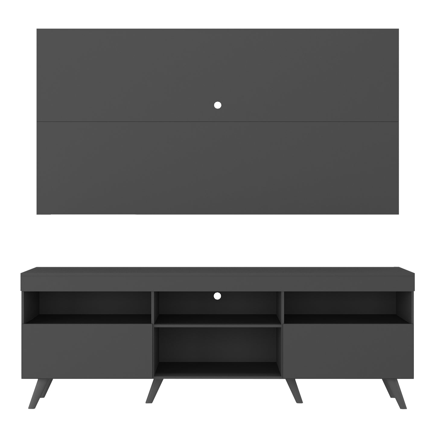 Rack Con Panel Florida Con patas En MDP