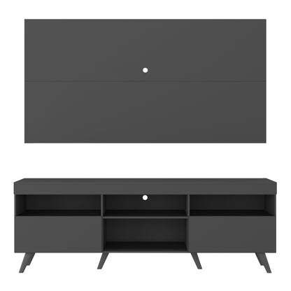 Rack Con Panel Florida Con patas En MDP