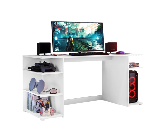 Escritorio Gamer Moderno En madera / Blanco