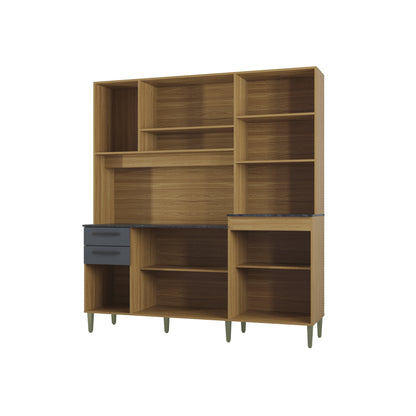 Alacena Elisa 180CM Auxiliar De Cocina En Madera MDP