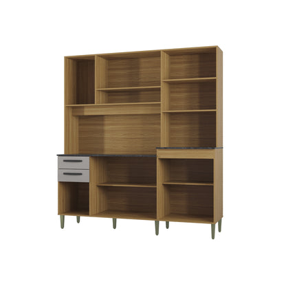 Alacena Elisa 180CM Auxiliar De Cocina En Madera MDP