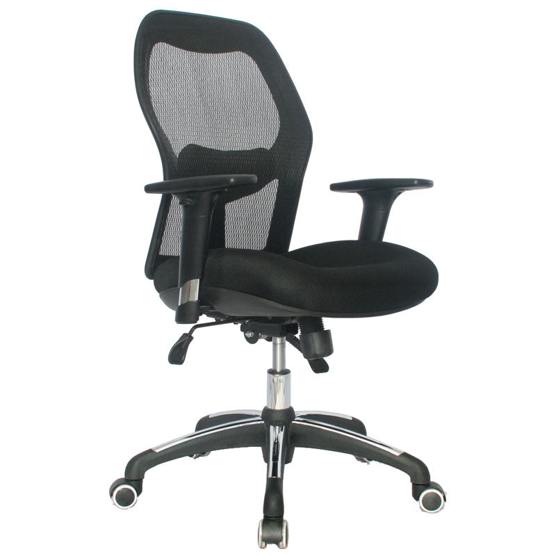 Silla Gerente Paris Brazos Graduable En Altura Malla Poliester Sin Cabecero