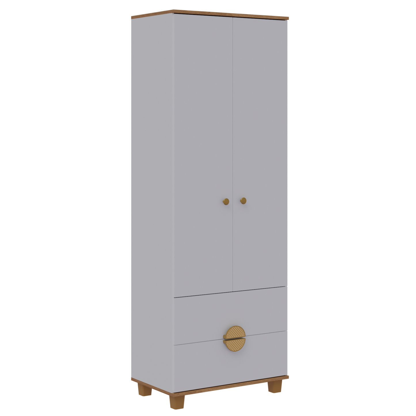 Closet Multi 2 Puertas / 2 Cajones Blanco Premium