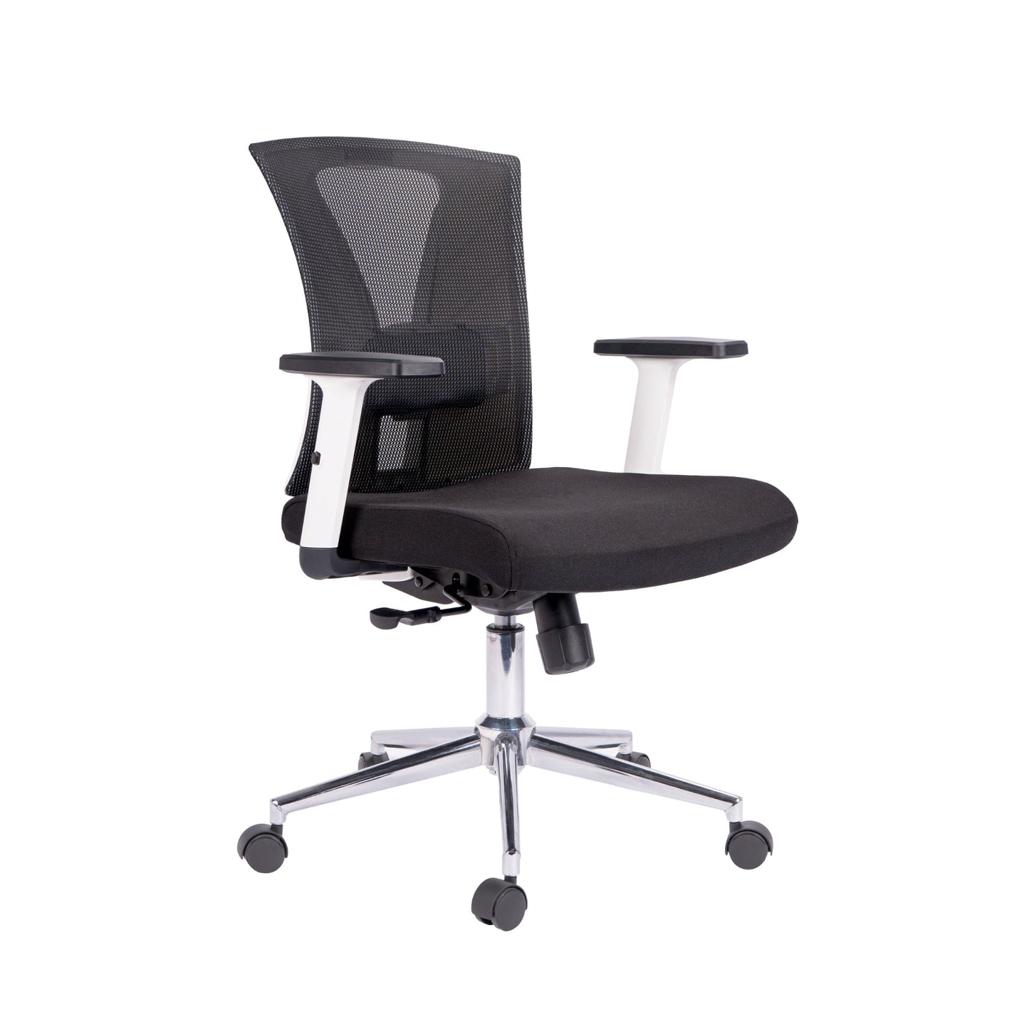 Silla De Oficina Ejecutiva Niza Base Cromo Blanca