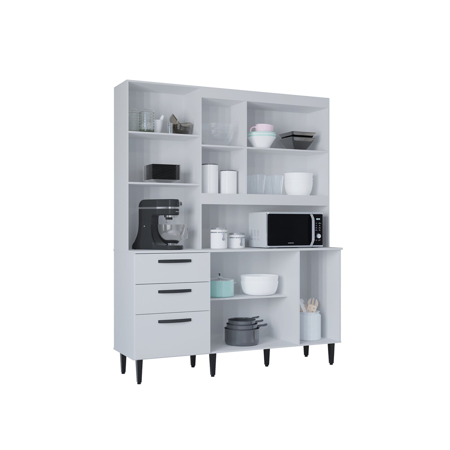 Alacena Catarina 6P Auxiliar De Cocina En Madera MDP