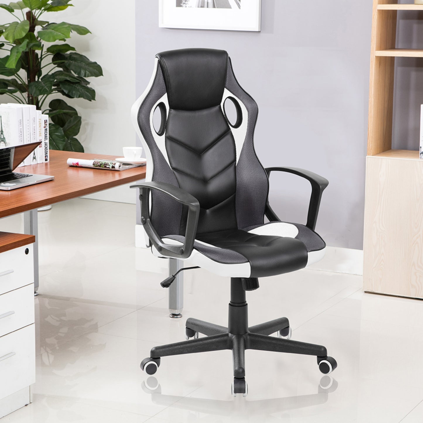 Silla Gamer Basic Series en cuero Descansa Brazos.