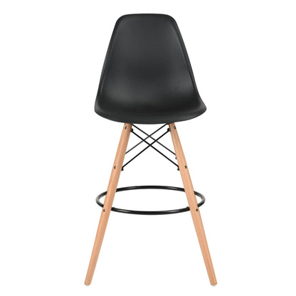 Silla Bar Eames Tulip Con Patas Madera De Haya
