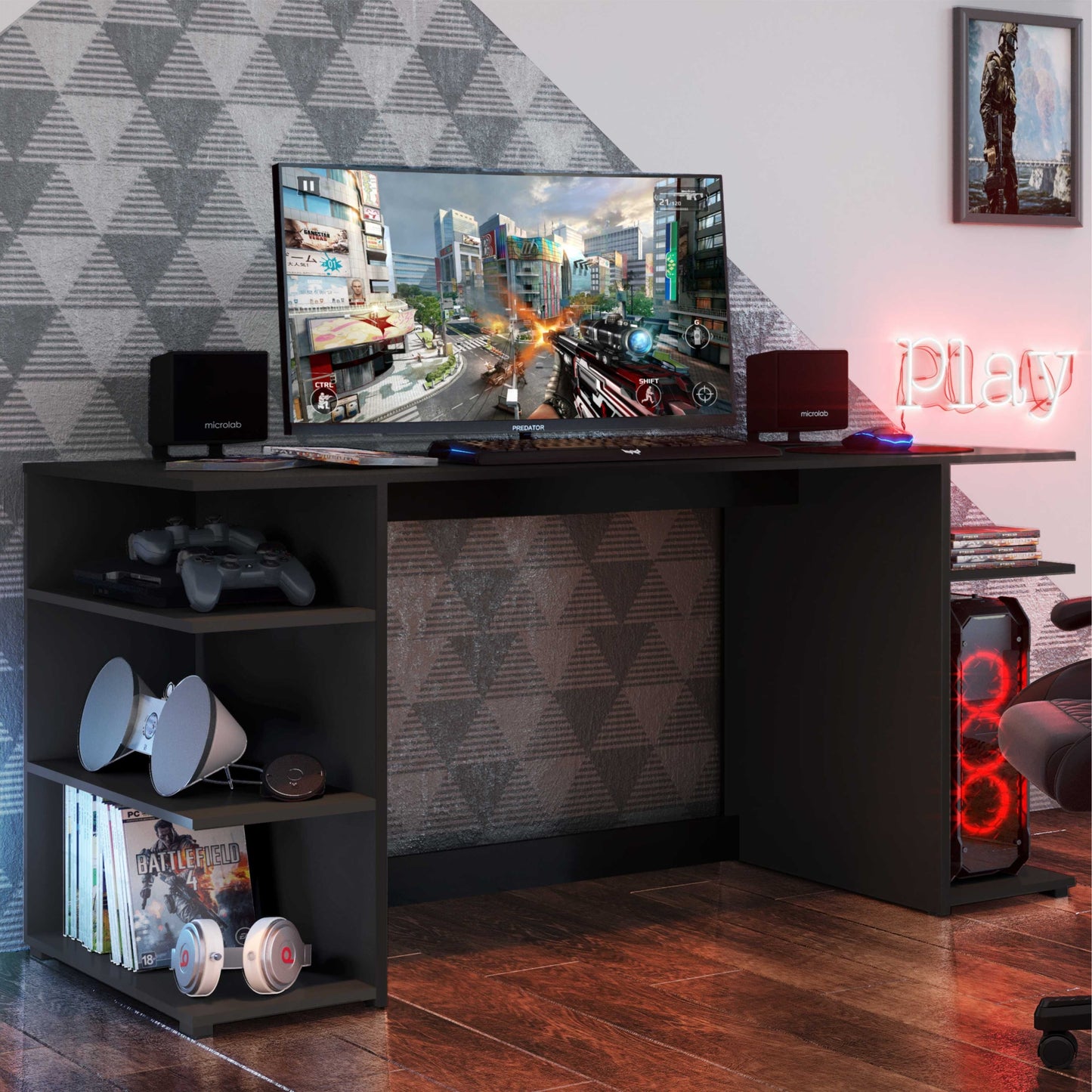 Escritorio Gamer Mesa Para Computador MDP