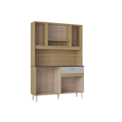 Alacena Coral 8P Auxiliar De Cocina En Madera MDP