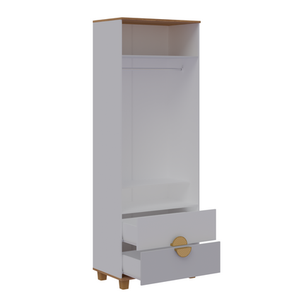 Closet Multi 2 Puertas / 2 Cajones Blanco Premium