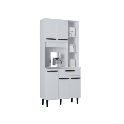 Alacena Malu Auxiliar De Cocina En Madera MDP 5 Puertas