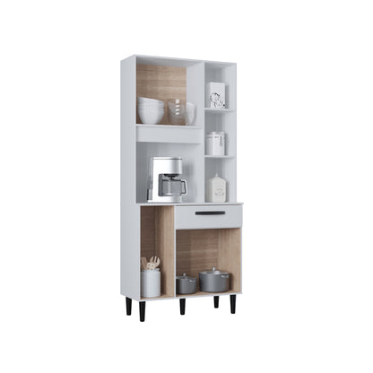 Alacena Malu Auxiliar De Cocina En Madera MDP 5 Puertas