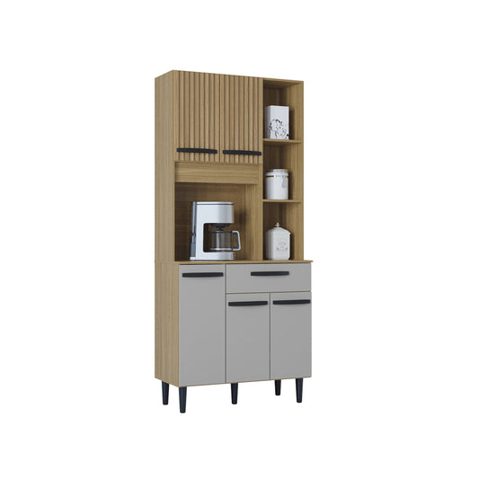 Alacena Malu Auxiliar De Cocina En Madera MDP 5 Puertas