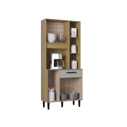 Alacena Malu Auxiliar De Cocina En Madera MDP 5 Puertas