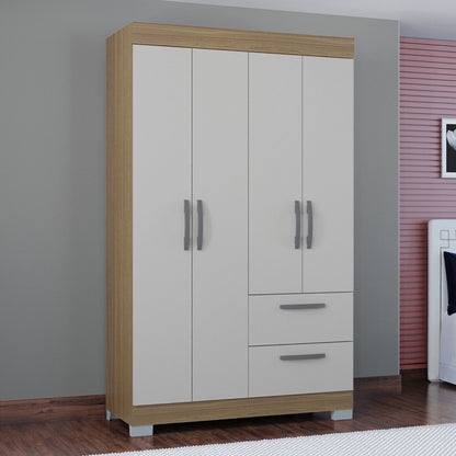 Clóset Toquio Armario 4 Puertas 2 Cajones
