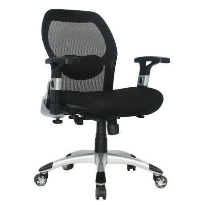 Silla Presidente Cairo Base Nylon Gris Cabecero Graduable