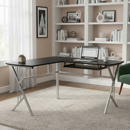 Escritorio Takai En L Con Soporte Retráctil Teclado