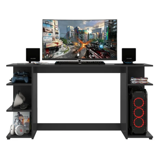 Escritorio Gamer Moderno En madera / Negro