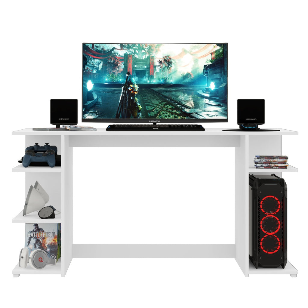 Escritorio Gamer Moderno En madera / Blanco