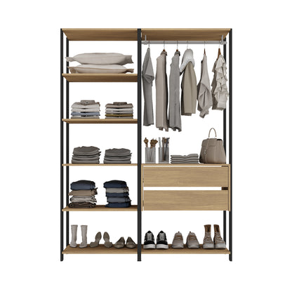 Closet Armario Aureo Abierto En MDP