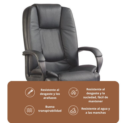 Silla de Oficina Gerencial Imperio en Cuero