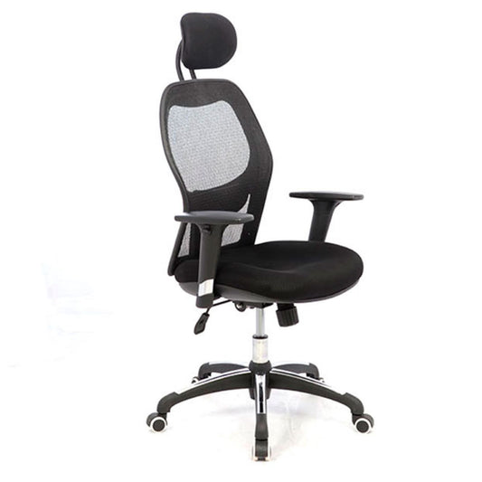 Silla Presidente Paris Brazos Graduable En Altura Malla Poliester