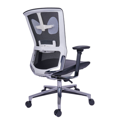 Silla Gerente Dallas Asiento En Cuero Sintético Sin Cabecero