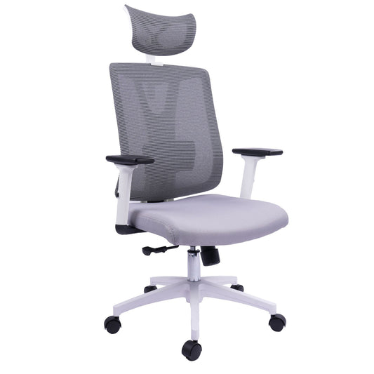 Silla Presidente Montiel Brazos Graduables Marco Blanco