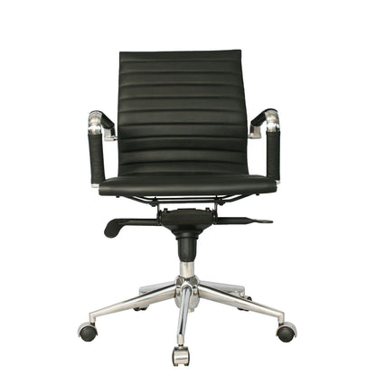 Silla De Oficina Polonia En Cuero Sintético