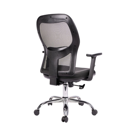 Silla De Oficina Abudabí En Malla Negra