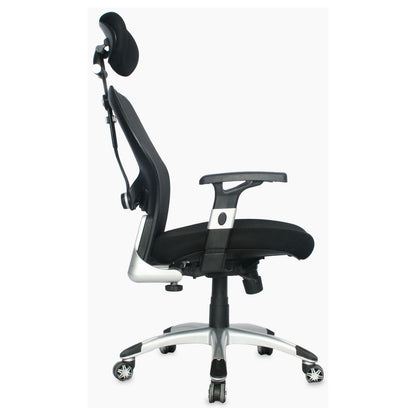 Silla Oficina Cairo Base Nylon Gris Con, Sin Cabecero