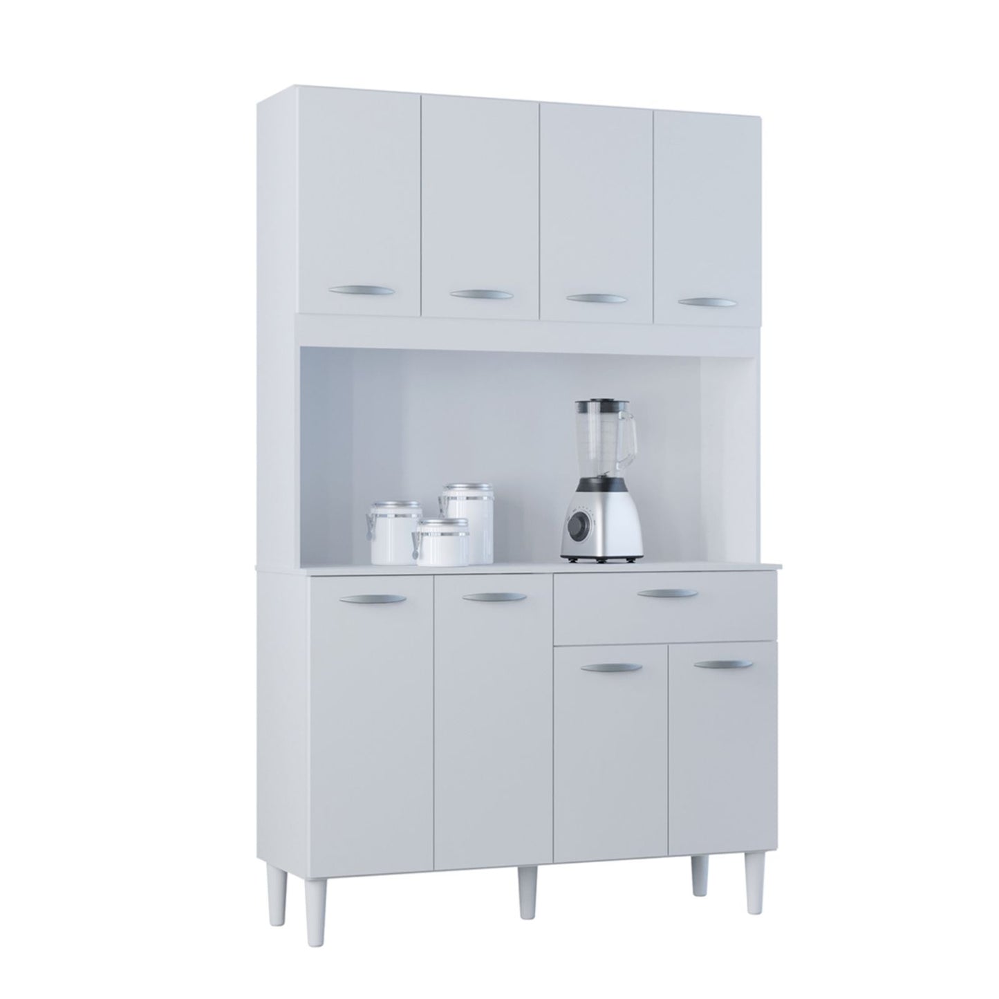 Alacena Cassia Auxiliar De Cocina En Madera MDP 8 Puertas