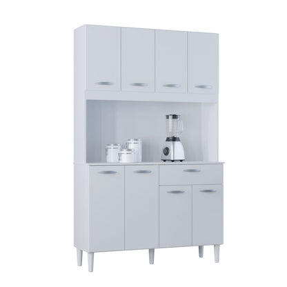 Alacena Cassia Auxiliar De Cocina En Madera MDP 8 Puertas