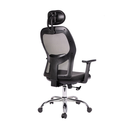 Silla De Oficina Abudabí En Malla Negra