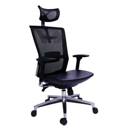 Silla Presidente Dallas Asiento En Cuero Sintetico