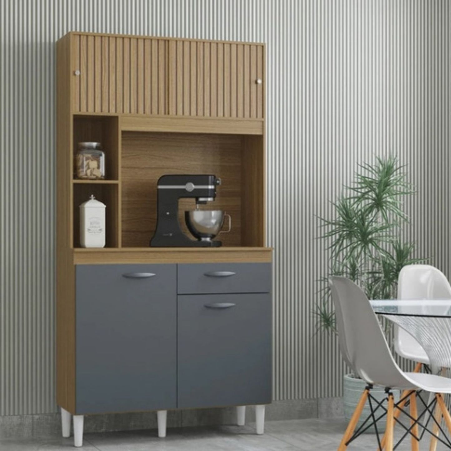 Alacena Duda Auxiliar De Cocina En Madera MDP