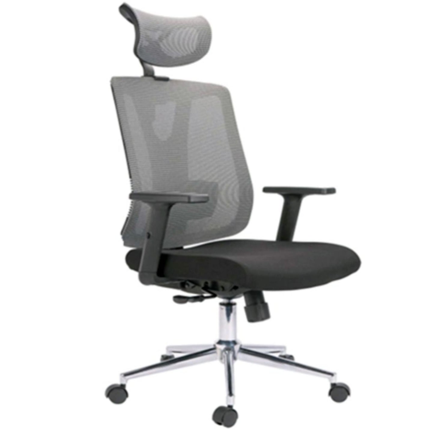 Silla Presidente Morelia Brazos Graduable En Altura Malla Gris