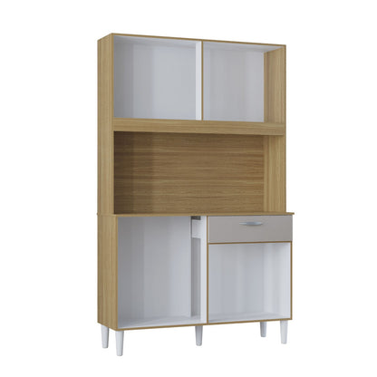 Alacena Cassia Auxiliar De Cocina En Madera MDP 8 Puertas