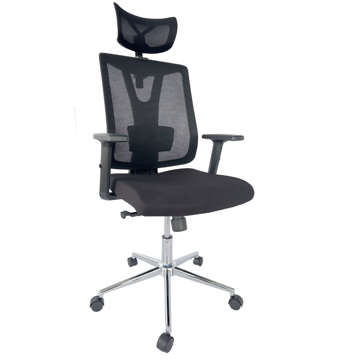Silla Presidente Montpellier Brazos 3D Asiento Paño Negro