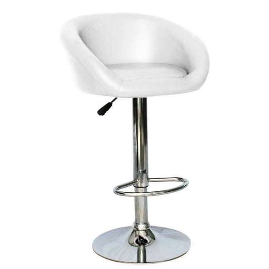 Silla Butaco Bar Indiana Giratoria En Cuero Sintético