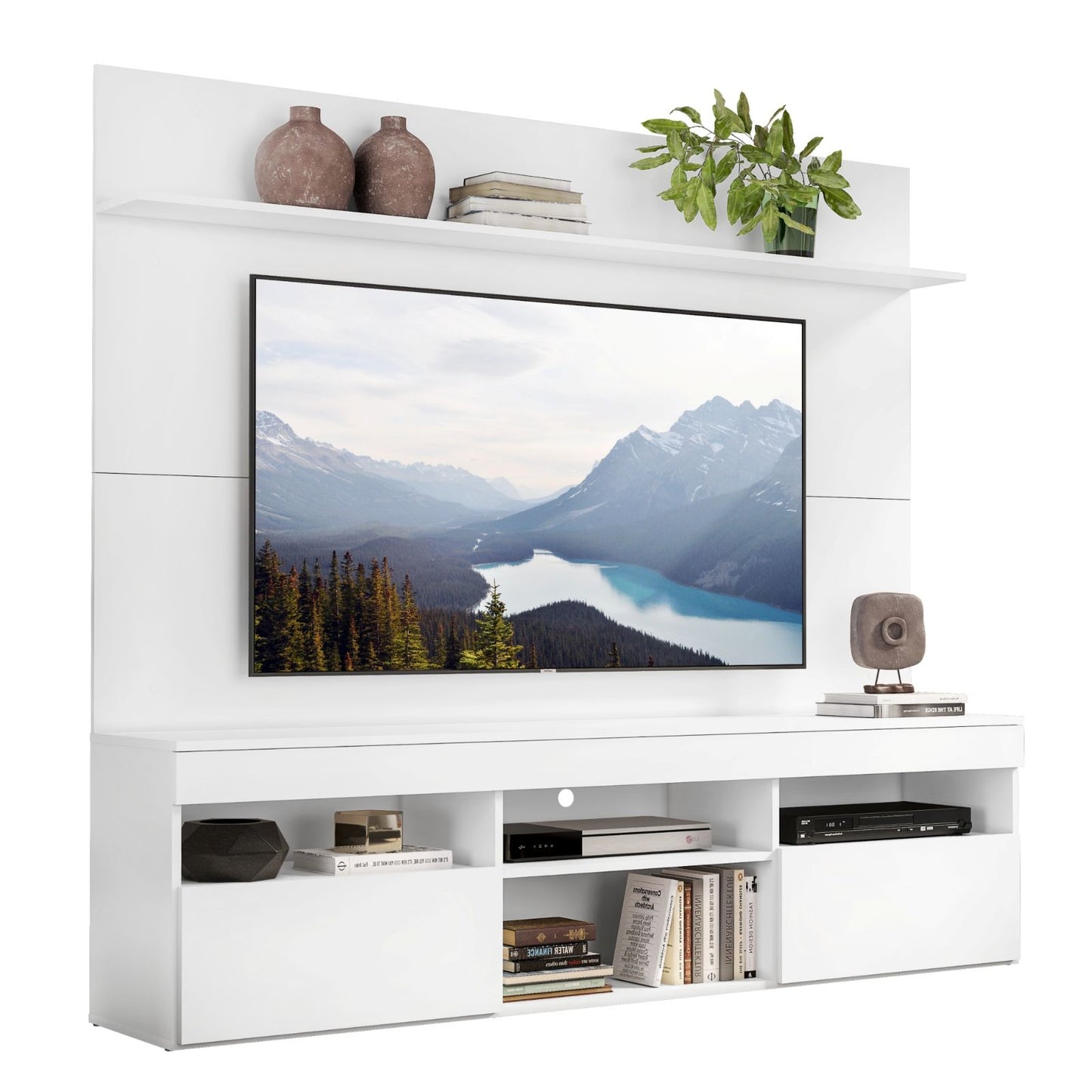 Centro De Entretenimiento Con Panel Madrid Para TV 65